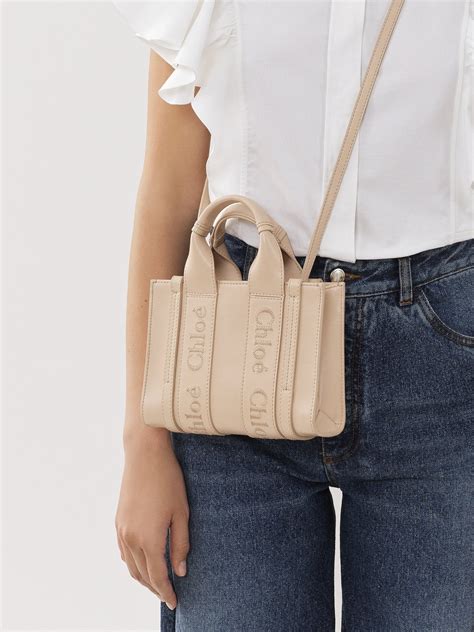 chloe large tote bag|chloe mini woody tote bag.